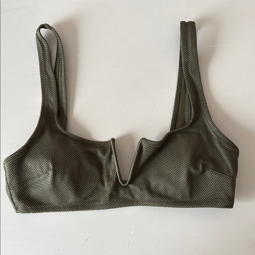 Aerie Olive Green Bikini top